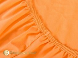 Простыня на резинке 90*200*20 трикотаж 125 гр 01 Апельсин